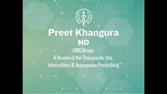 Dr. Preet Khangura - SIBO Drugs