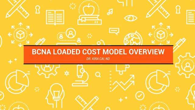 BCNA Loaded Cost Model Overview with Dr. Kira Cai